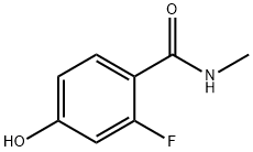 2-fluoro-4-hydroxy-N-methylbenzamide Struktur