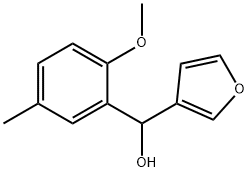 FURAN-3-YL(2-METHOXY-5-METHYLPHENYL)METHANOL Struktur