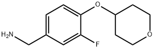 [3-Fluoro-4-(oxan-4-yloxy)phenyl]methanamine Struktur