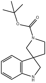 1,2-Dihydro-spiro[indole-3,3'-pyrrolidine]-1'-carboxylicacidtert-butylester Struktur