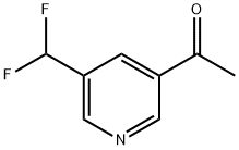 1-(5-Difluoromethyl-pyridin-3-yl)-ethanone Struktur