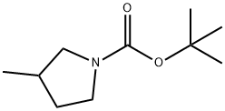 tert-butyl 3-methylpyrrolidine-1-carboxylate Struktur