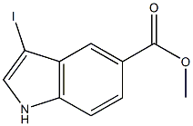 methyl 3-iodo-1H-indole-5-carboxylate Struktur