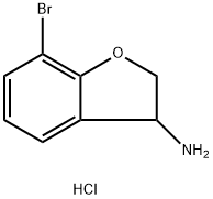 7-BROMO-2,3-DIHYDRO-1-BENZOFURAN-3-AMINE HYDROCHLORIDE Struktur