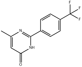 6-methyl-2-[4-(trifluoromethyl)phenyl]-1H-pyrimidin-4-one Struktur