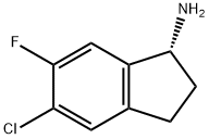 (1R)-5-CHLORO-6-FLUOROINDANYLAMINE Struktur