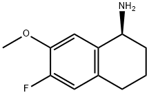 (1S)-6-FLUORO-7-METHOXY-1,2,3,4-TETRAHYDRONAPHTHALEN-1-AMINE Struktur