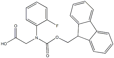 N-Fmoc-S-2-FluoroPhenylglycine Struktur