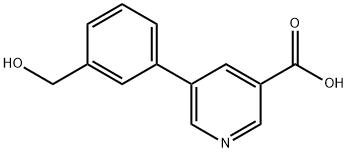 5-(3-(HYDROXYMETHYL)PHENYL)NICOTINIC ACID Struktur