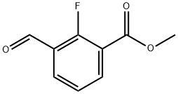 METHYL 2-FLUORO-3-FORMYLBENZOATE Struktur