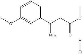 Methyl 3-amino-3-(3-methoxyphenyl)propanoate hydrochloride Struktur