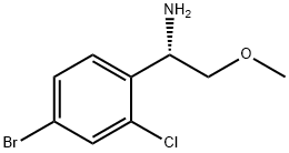 (1S)-1-(4-BROMO-2-CHLOROPHENYL)-2-METHOXYETHYLAMINE Struktur