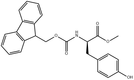 N-Fmoc-D-tyrosine methyl ester Struktur