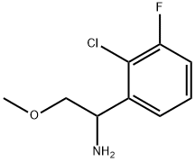 1-(2-CHLORO-3-FLUOROPHENYL)-2-METHOXYETHAN-1-AMINE Structure