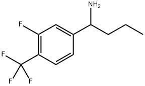 1-[3-FLUORO-4-(TRIFLUOROMETHYL)PHENYL]BUTYLAMINE Struktur