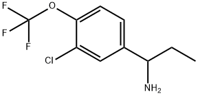 1-[3-CHLORO-4-(TRIFLUOROMETHOXY)PHENYL]PROPYLAMINE Struktur