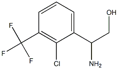 2-AMINO-2-[2-CHLORO-3-(TRIFLUOROMETHYL)PHENYL]ETHAN-1-OL Struktur