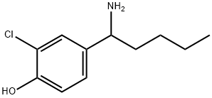 4-(1-AMINOPENTYL)-2-CHLOROPHENOL Struktur