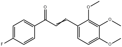 (2E)-1-(4-フルオロフェニル)-3-(2,3,4-トリメトキシフェニル)プロプ-2-エン-1-オン 化學(xué)構(gòu)造式