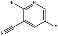 2-bromo-5-fluoropyridine-3-carbonitrile Struktur