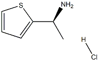 (S)-1-(チオフェン-2-イル)エタンアミン塩酸塩 化學(xué)構(gòu)造式