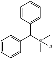 Benzhydrylchlorodimethylsilane Struktur