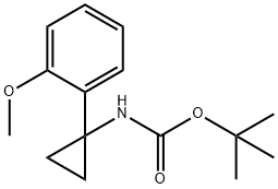 tert-Butyl N-[1-(2-methoxyphenyl)cyclopropyl]carbamate Struktur