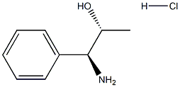 (1S,2R)-1-AMINO-1-PHENYLPROPAN-2-OL HYDROCHLORIDE Struktur