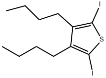 Thiophene, 3,4-dibutyl-2,5-diiodo- Struktur