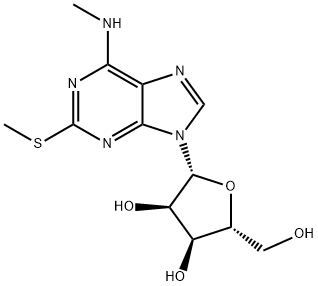 N6-Methyl-2-methylthioadenosine Struktur