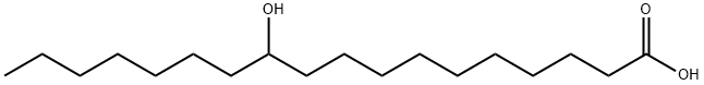 Octadecanoic acid, 11-hydroxy- Struktur