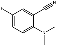 2-(Dimethylamino)-5-fluorobenzonitrile Struktur