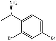 (1S)-1-(2,4-DIBROMOPHENYL)ETHAN-1-AMINE Struktur