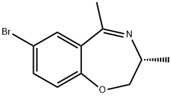 (Z)-7-bromo-3,5-dimethyl-2,3-dihydrobenzo[f][1,4]oxazepine Struktur