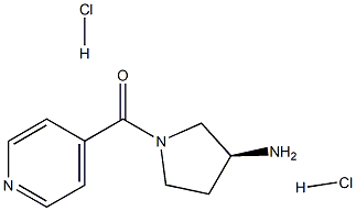 (S)-1-[(Pyridin-4-yl)carbonyl]pyrrolidin-3-amine dihydrochloride Struktur