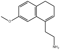 2-(7-methoxy-3,4-dihydronaphthalen-1-yl)ethan-1-amine Struktur