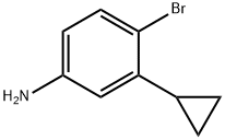 4-bromo-3-cyclopropylaniline Struktur