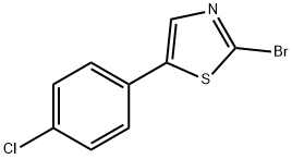 2-bromo-5-(4-chlorophenyl)thiazole Struktur