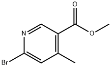 Methyl 6-bromo-4-methylpyridine-3-carboxylate Struktur