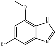 6-Bromo-4-methoxy-1H-benzoimidazole Struktur