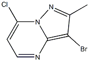 3-Bromo-7-chloro-2-methylpyrazolo[1,5-a]pyrimidine Struktur