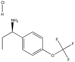 (1R)-1-[4-(TRIFLUOROMETHOXY)PHENYL]PROPYLAMINE HYDROCHLORIDE Struktur