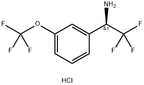 (1R)-2,2,2-TRIFLUORO-1-[3-(TRIFLUOROMETHOXY)PHENYL]ETHYLAMINE HYDROCHLORIDE Struktur