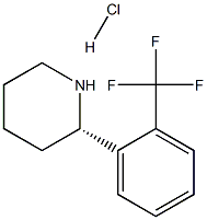 (S)-2-(2-(Trifluoromethyl)phenyl)piperidine hydrochloride Struktur