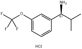 (1S)-2-METHYL-1-[3-(TRIFLUOROMETHOXY)PHENYL]PROPYLAMINE HYDROCHLORIDE Struktur