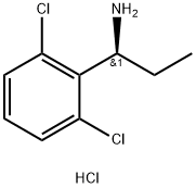 (1S)-1-(2,6-DICHLOROPHENYL)PROPYLAMINE HYDROCHLORIDE Struktur