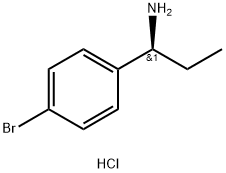 (1S)-1-(4-BROMOPHENYL)PROPAN-1-AMINE HYDROCHLORIDE Struktur