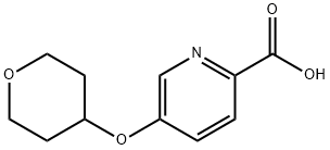 5-(Oxan-4-yloxy)pyridine-2-carboxylic acid Struktur