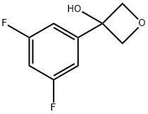 3-(3,5-difluorophenyl)oxetan-3-ol Struktur