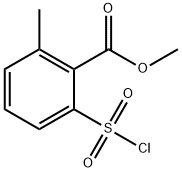 methyl 2-(chlorosulfonyl)-6-methylbenzoate Struktur